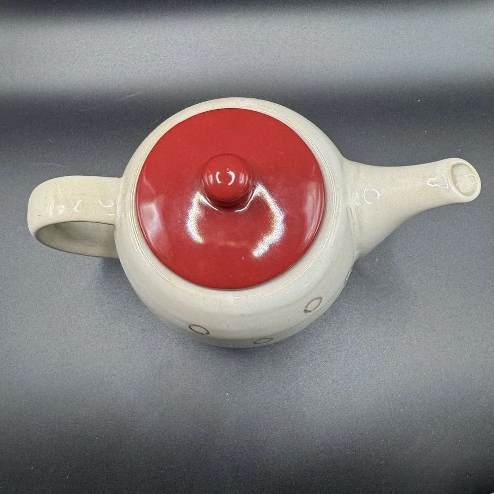 Pier 1 Elemental Tea Set. Teapot & 3 Different Color Cups